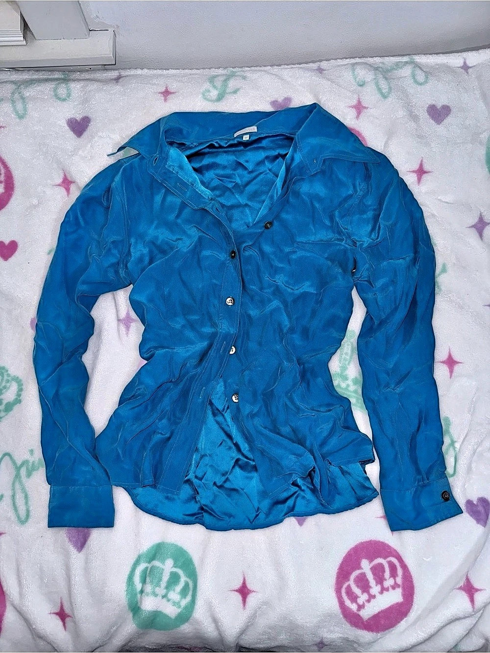 Olivier Strelli Blue Button-Down Shirt Size 44